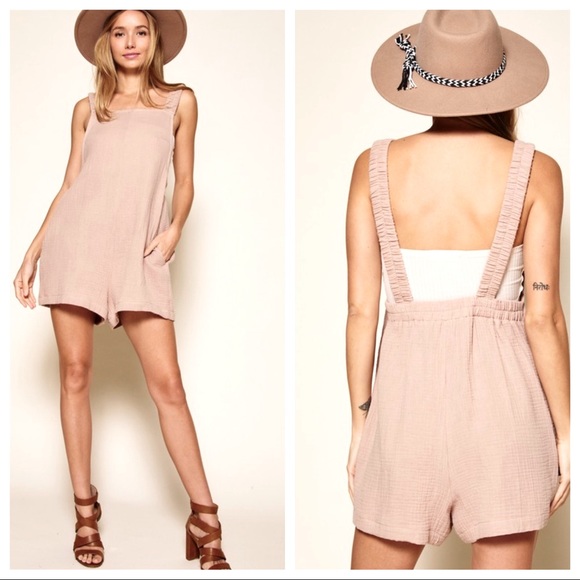 Klara Sleeveless 100% cotton Nightingale Romper - Picture 2 of 3